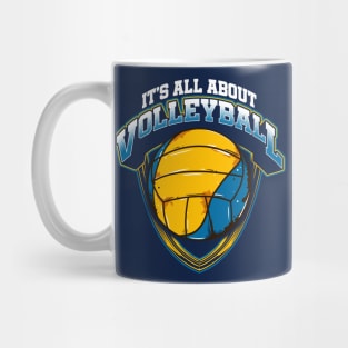 Its All About Volleyball Player Coach Team Tournament Mug